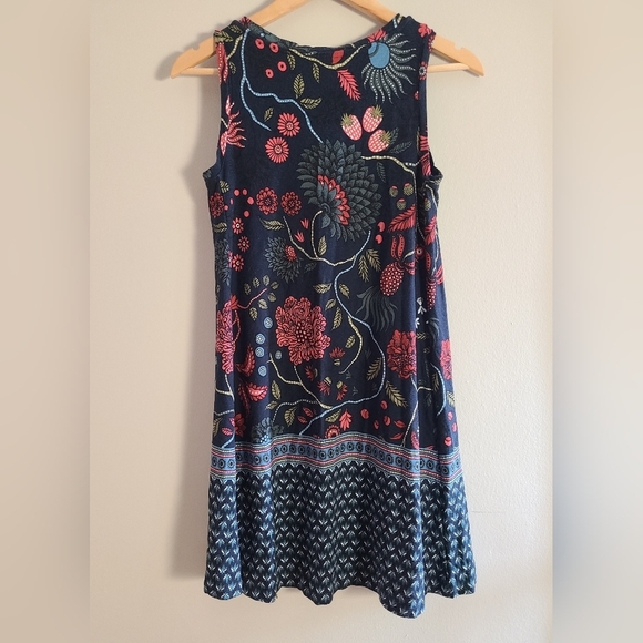 Loft floral knit swing dress - Picture 4 of 7